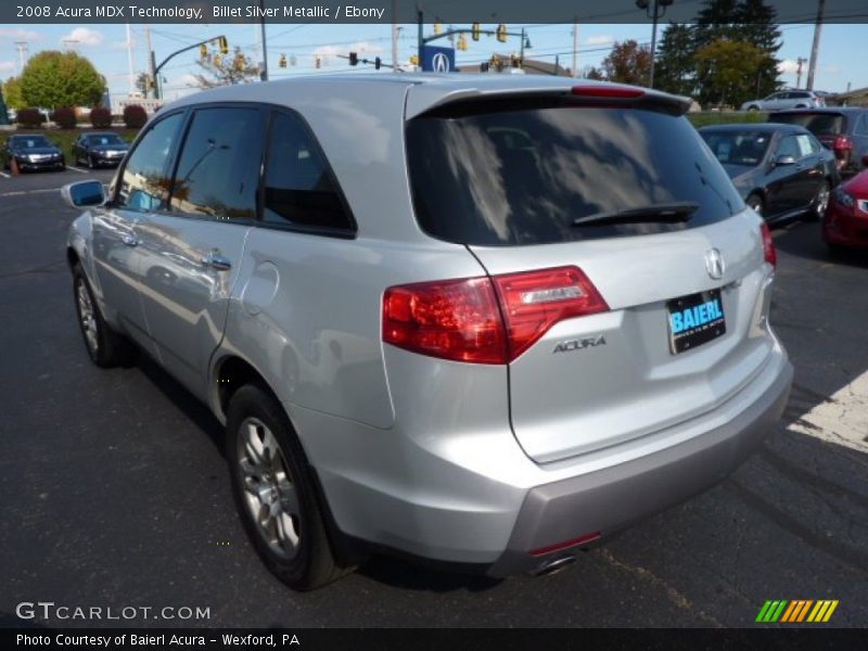 Billet Silver Metallic / Ebony 2008 Acura MDX Technology