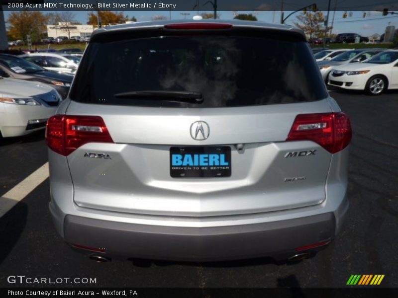 Billet Silver Metallic / Ebony 2008 Acura MDX Technology