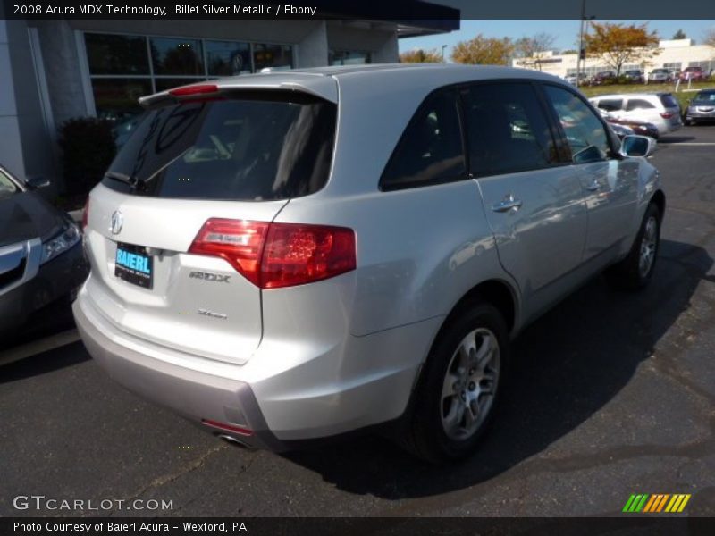 Billet Silver Metallic / Ebony 2008 Acura MDX Technology