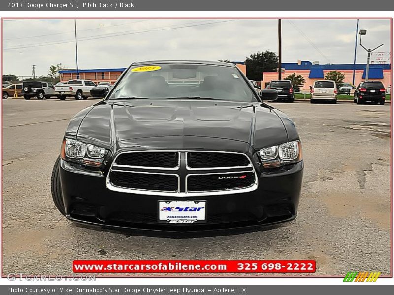 Pitch Black / Black 2013 Dodge Charger SE