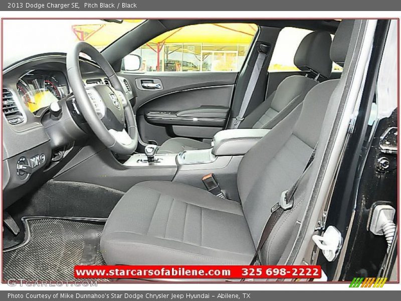 Pitch Black / Black 2013 Dodge Charger SE