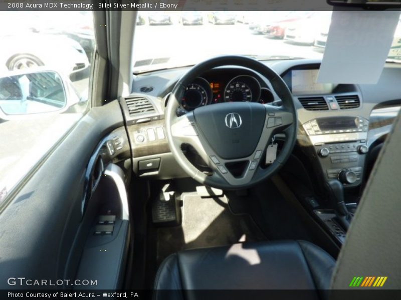 Billet Silver Metallic / Ebony 2008 Acura MDX Technology