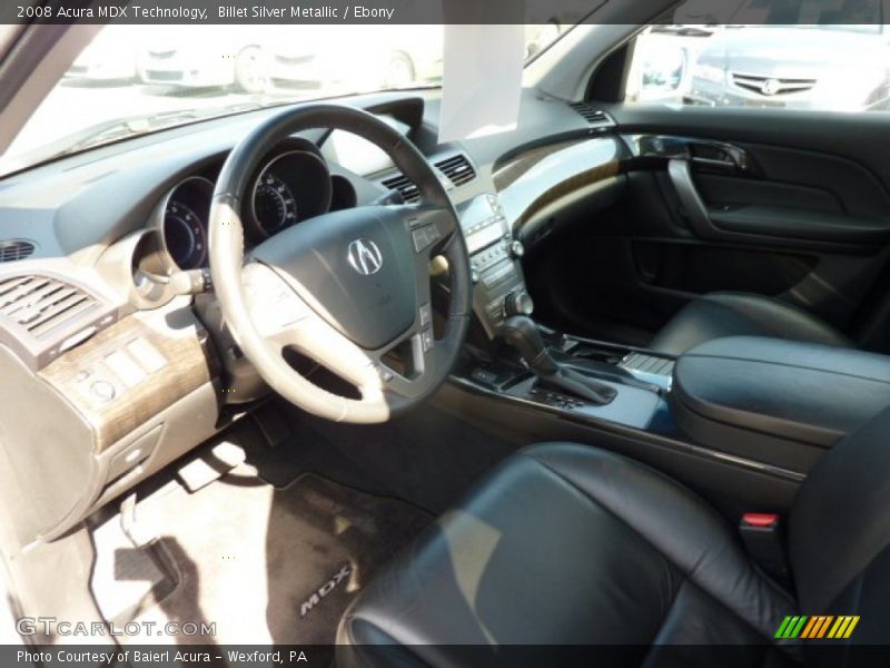 Billet Silver Metallic / Ebony 2008 Acura MDX Technology