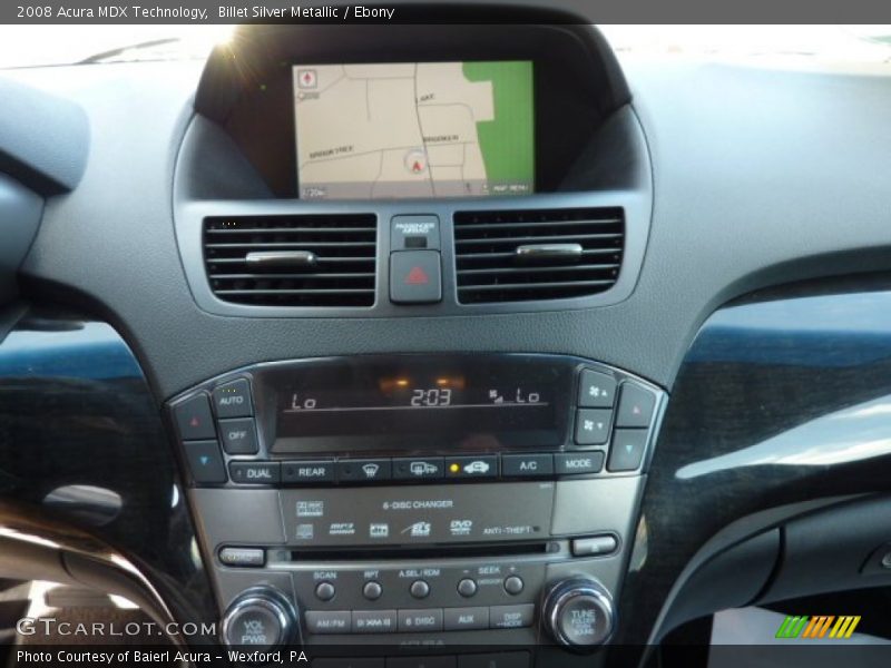 Billet Silver Metallic / Ebony 2008 Acura MDX Technology