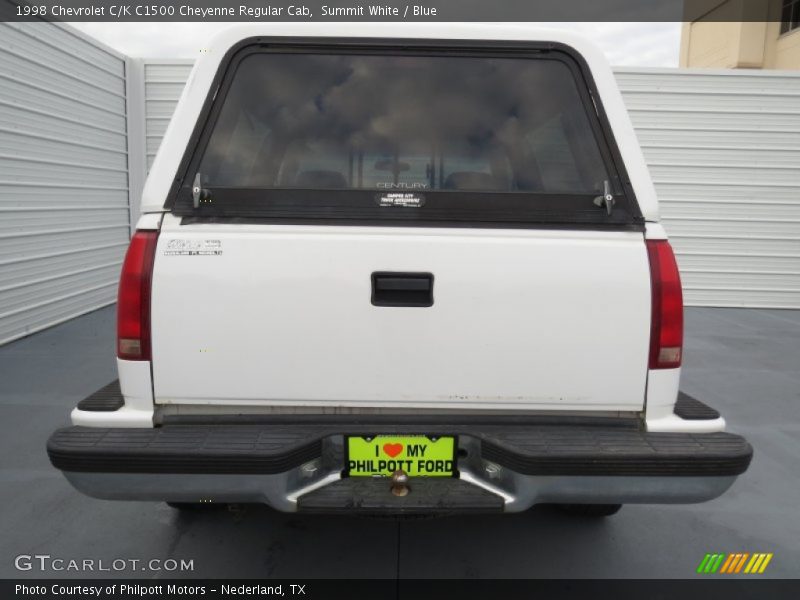 Summit White / Blue 1998 Chevrolet C/K C1500 Cheyenne Regular Cab