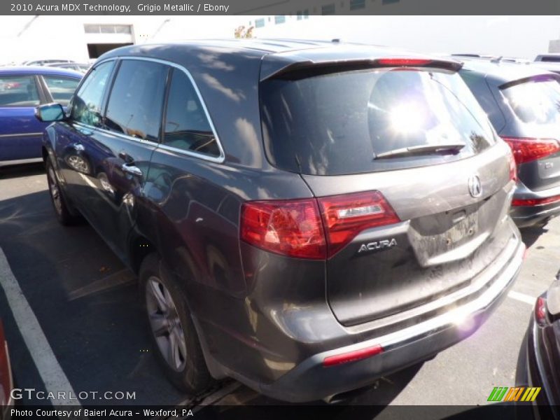 Grigio Metallic / Ebony 2010 Acura MDX Technology
