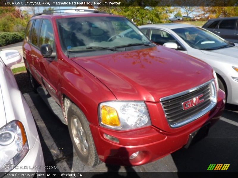 Magnetic Red Metallic / Medium Pewter 2004 GMC Envoy SLE 4x4