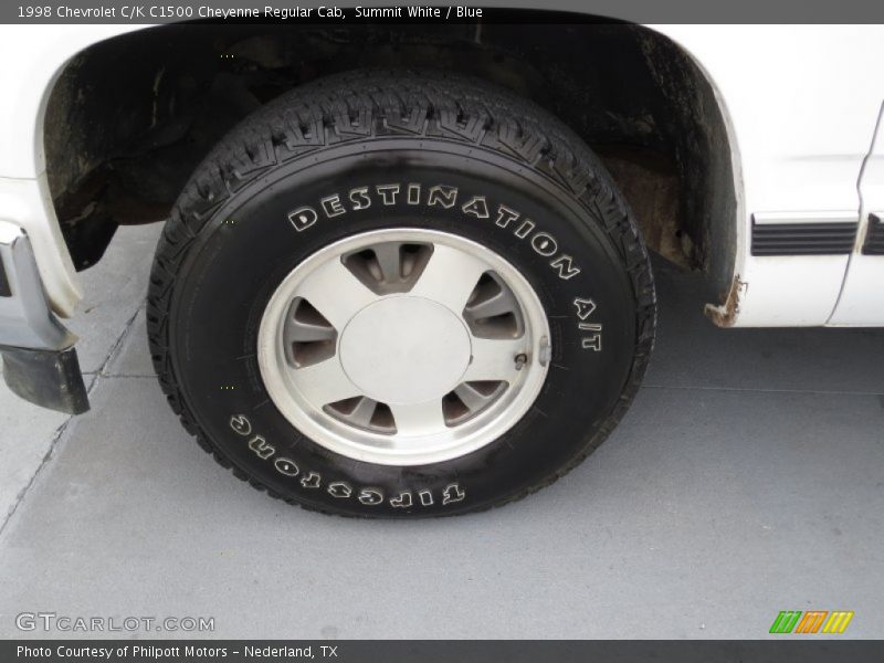 Summit White / Blue 1998 Chevrolet C/K C1500 Cheyenne Regular Cab
