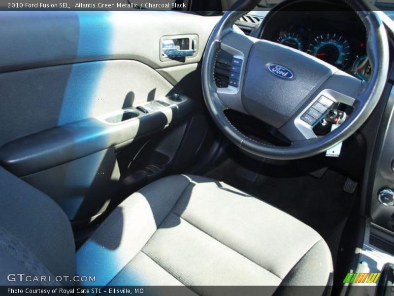 Atlantis Green Metallic / Charcoal Black 2010 Ford Fusion SEL
