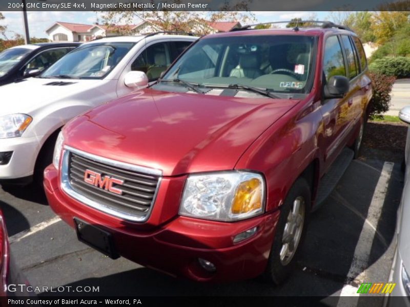 Magnetic Red Metallic / Medium Pewter 2004 GMC Envoy SLE 4x4