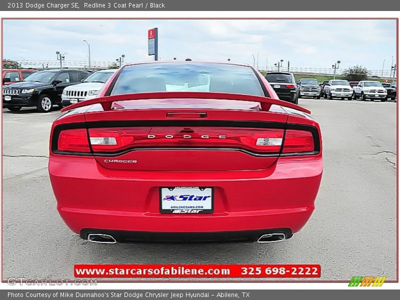 Redline 3 Coat Pearl / Black 2013 Dodge Charger SE