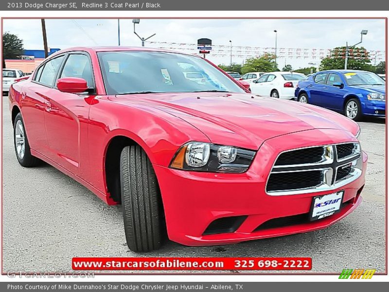 Redline 3 Coat Pearl / Black 2013 Dodge Charger SE