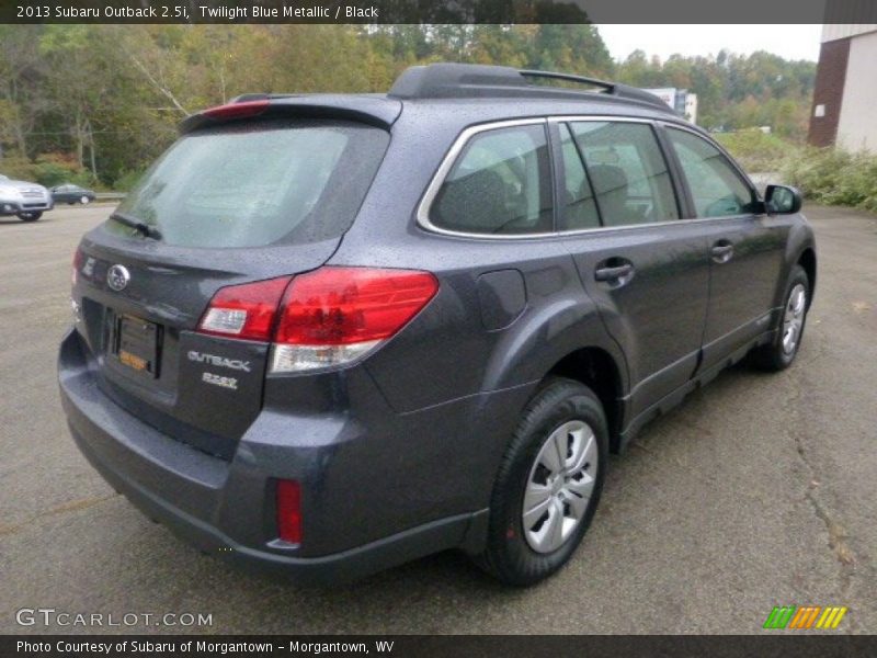 Twilight Blue Metallic / Black 2013 Subaru Outback 2.5i