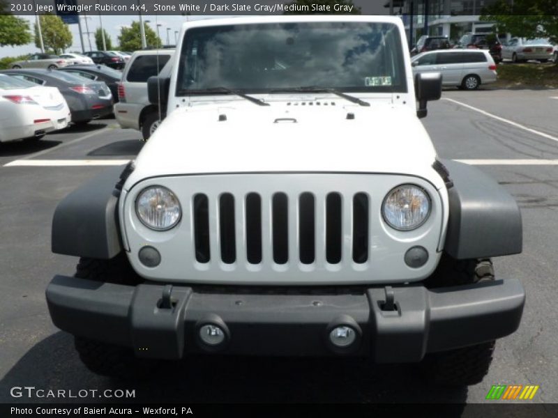 Stone White / Dark Slate Gray/Medium Slate Gray 2010 Jeep Wrangler Rubicon 4x4