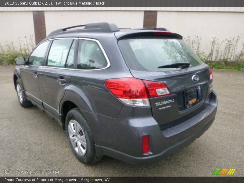 Twilight Blue Metallic / Black 2013 Subaru Outback 2.5i