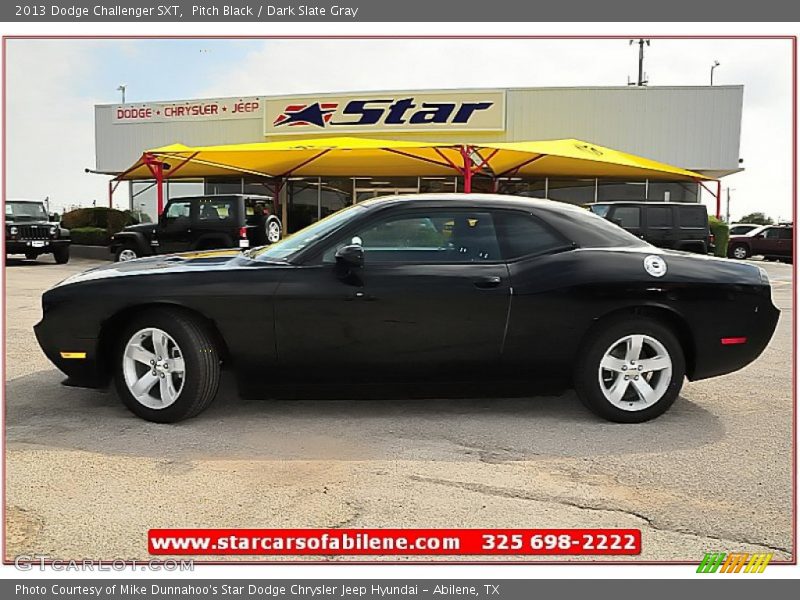 Pitch Black / Dark Slate Gray 2013 Dodge Challenger SXT