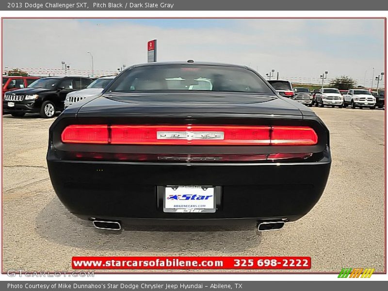 Pitch Black / Dark Slate Gray 2013 Dodge Challenger SXT