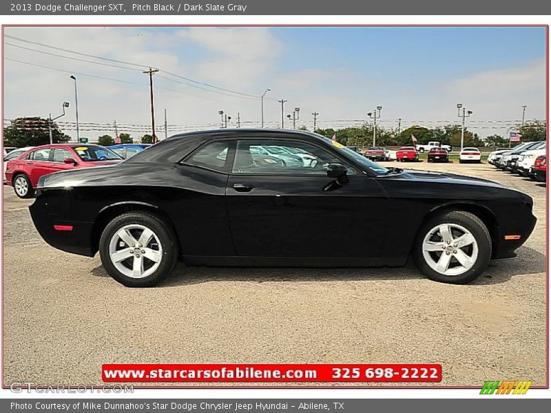 Pitch Black / Dark Slate Gray 2013 Dodge Challenger SXT