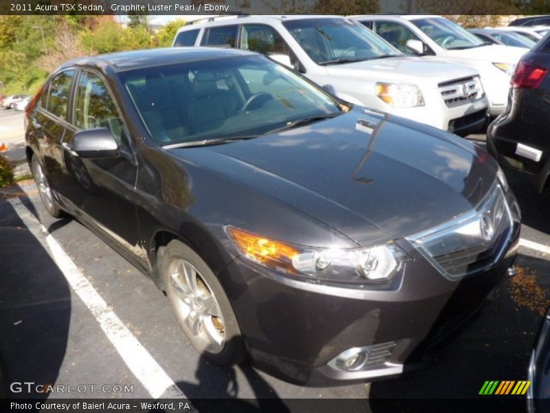 Graphite Luster Pearl / Ebony 2011 Acura TSX Sedan