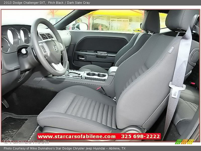 Pitch Black / Dark Slate Gray 2013 Dodge Challenger SXT