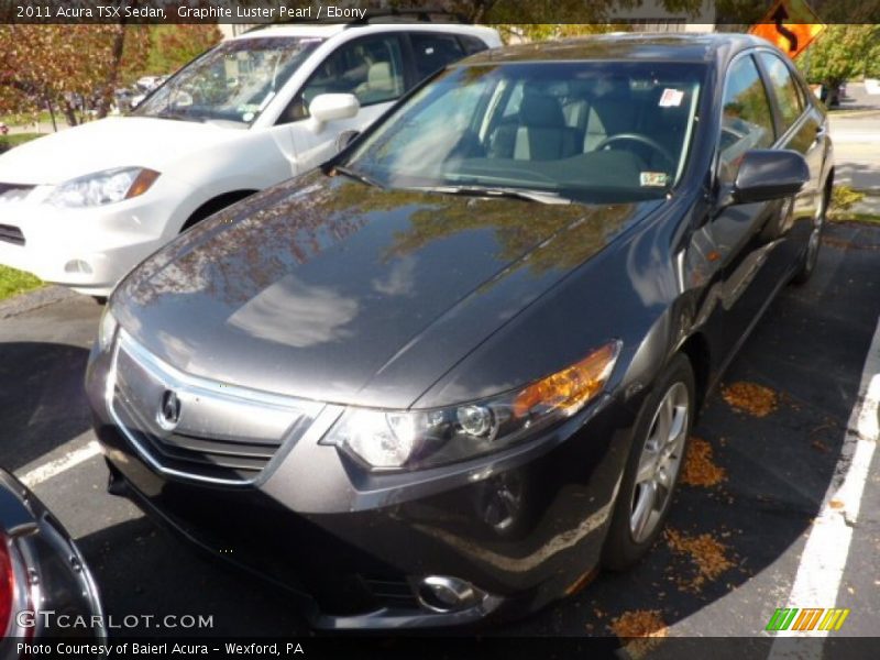 Graphite Luster Pearl / Ebony 2011 Acura TSX Sedan