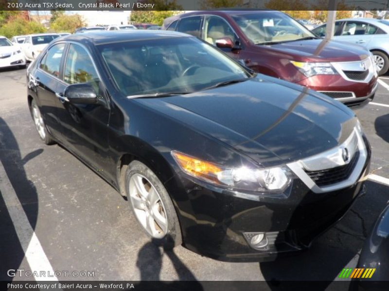 Crystal Black Pearl / Ebony 2010 Acura TSX Sedan