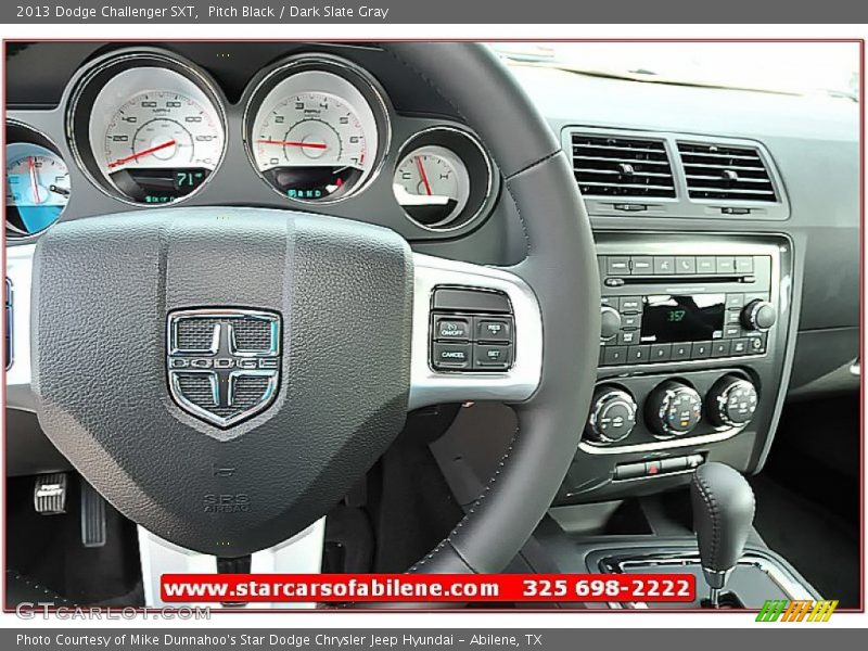 Pitch Black / Dark Slate Gray 2013 Dodge Challenger SXT