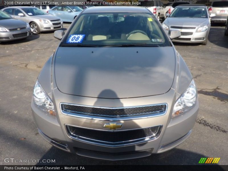 Amber Bronze Metallic / Cocoa/Cashmere Beige 2008 Chevrolet Malibu LT Sedan