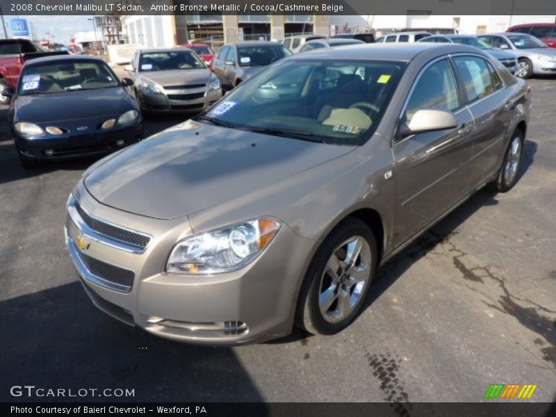 Amber Bronze Metallic / Cocoa/Cashmere Beige 2008 Chevrolet Malibu LT Sedan