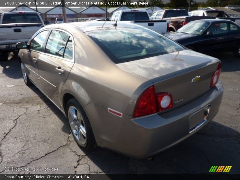 Amber Bronze Metallic / Cocoa/Cashmere Beige 2008 Chevrolet Malibu LT Sedan