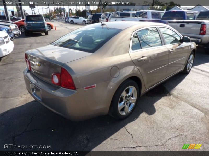Amber Bronze Metallic / Cocoa/Cashmere Beige 2008 Chevrolet Malibu LT Sedan