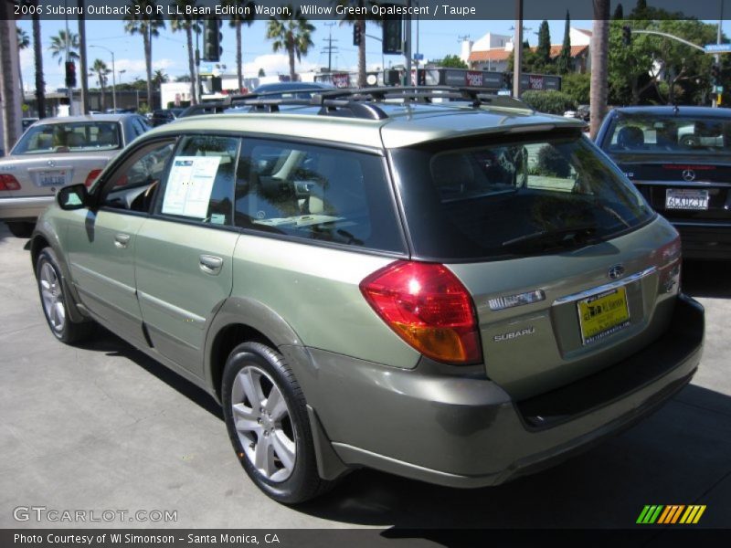 Willow Green Opalescent / Taupe 2006 Subaru Outback 3.0 R L.L.Bean Edition Wagon