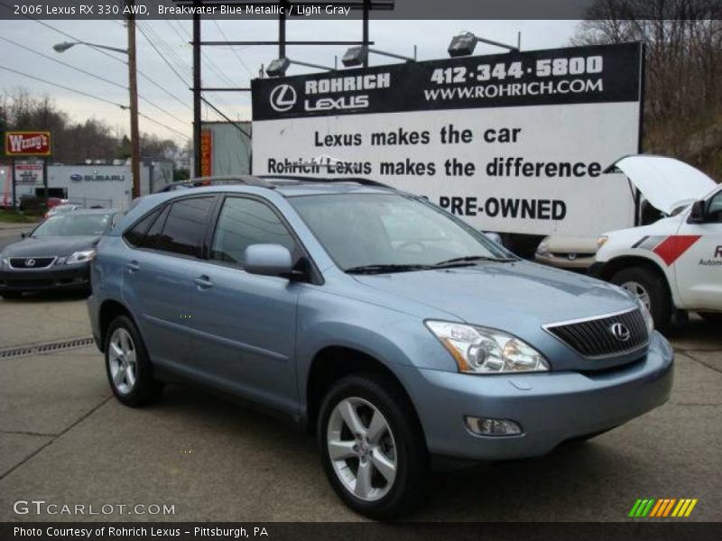 Breakwater Blue Metallic / Light Gray 2006 Lexus RX 330 AWD