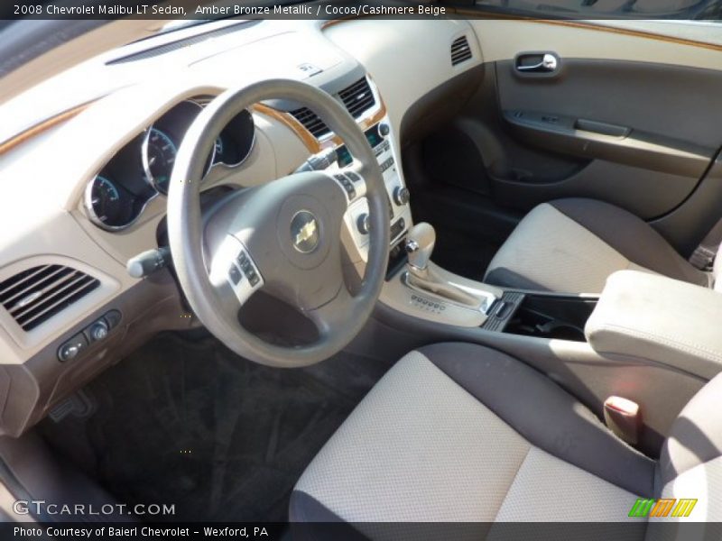 Amber Bronze Metallic / Cocoa/Cashmere Beige 2008 Chevrolet Malibu LT Sedan