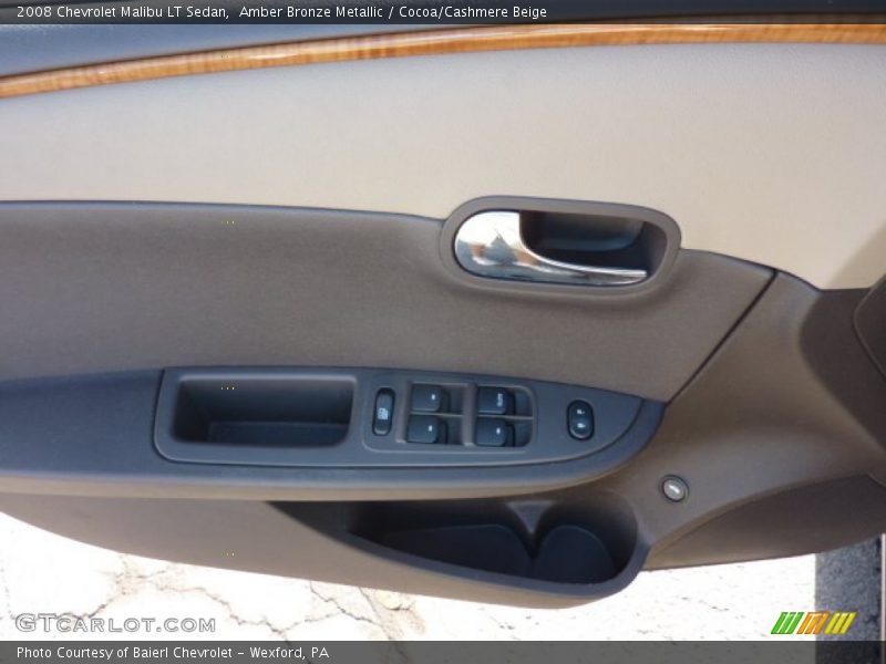 Amber Bronze Metallic / Cocoa/Cashmere Beige 2008 Chevrolet Malibu LT Sedan