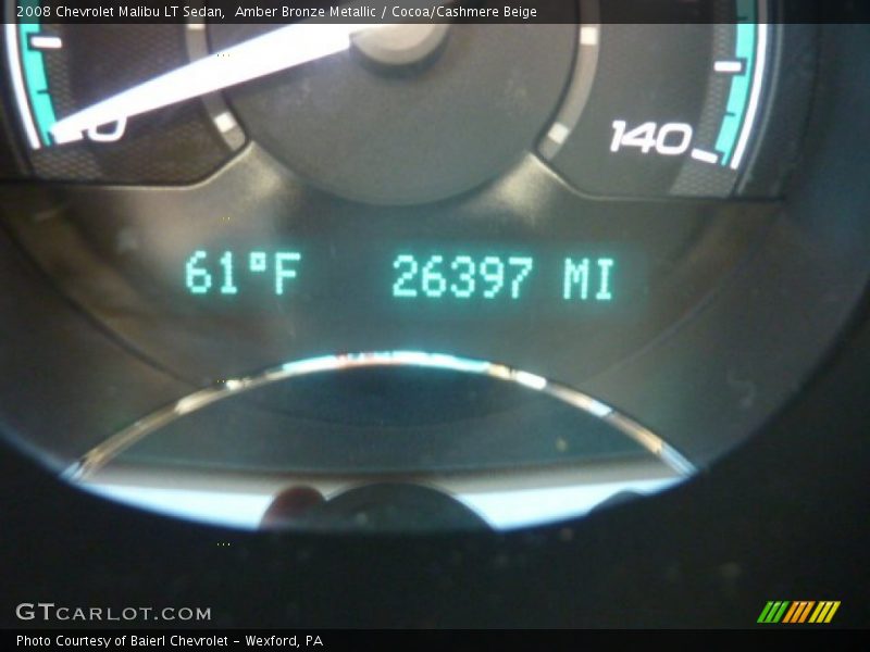 Amber Bronze Metallic / Cocoa/Cashmere Beige 2008 Chevrolet Malibu LT Sedan