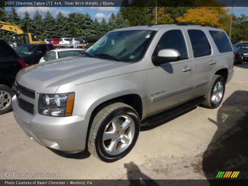 Silver Birch Metallic / Ebony 2007 Chevrolet Tahoe LTZ 4x4
