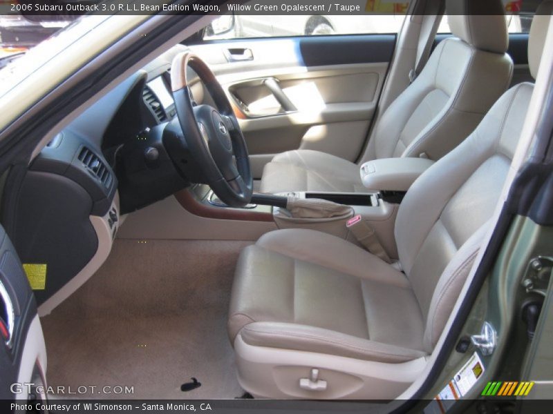 Willow Green Opalescent / Taupe 2006 Subaru Outback 3.0 R L.L.Bean Edition Wagon