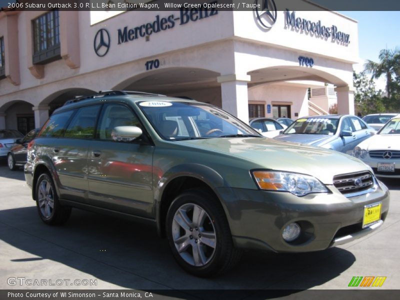 Willow Green Opalescent / Taupe 2006 Subaru Outback 3.0 R L.L.Bean Edition Wagon