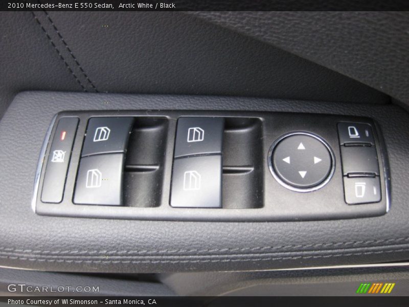 Arctic White / Black 2010 Mercedes-Benz E 550 Sedan