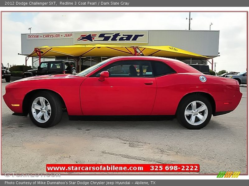 Redline 3 Coat Pearl / Dark Slate Gray 2012 Dodge Challenger SXT