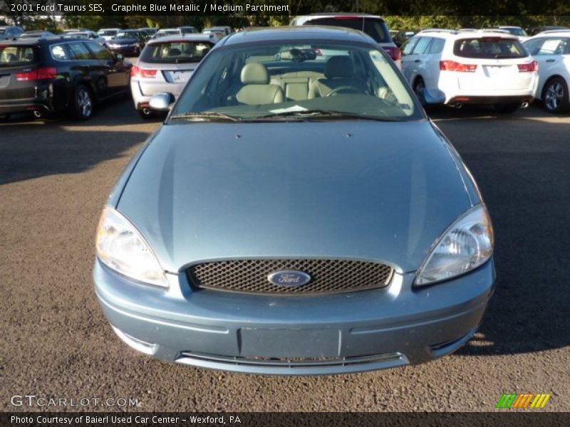 Graphite Blue Metallic / Medium Parchment 2001 Ford Taurus SES
