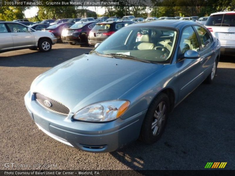 Graphite Blue Metallic / Medium Parchment 2001 Ford Taurus SES