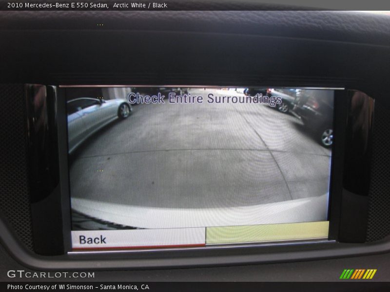 Arctic White / Black 2010 Mercedes-Benz E 550 Sedan