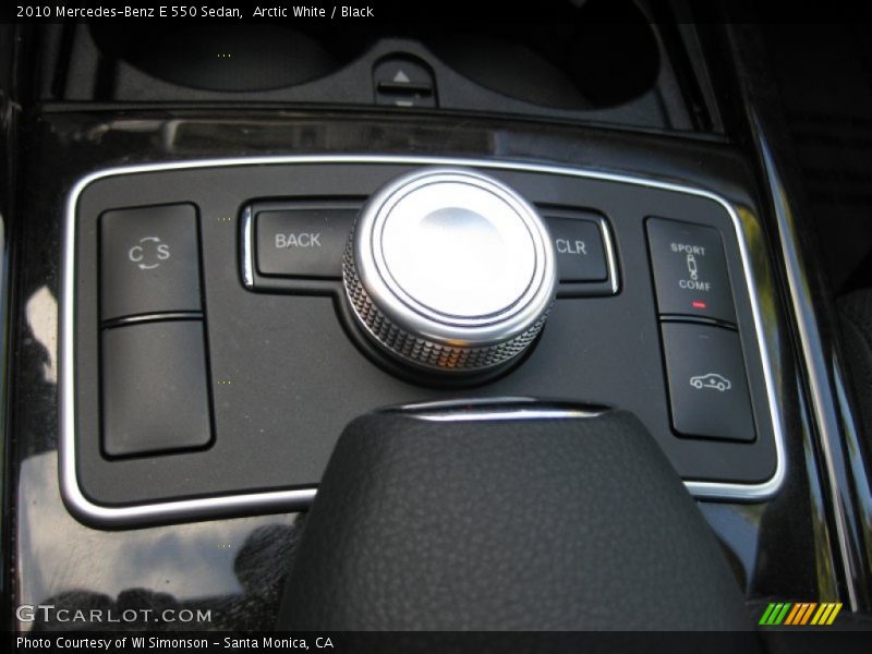 Arctic White / Black 2010 Mercedes-Benz E 550 Sedan
