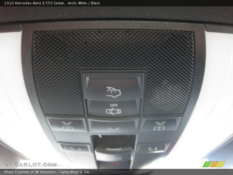 Arctic White / Black 2010 Mercedes-Benz E 550 Sedan