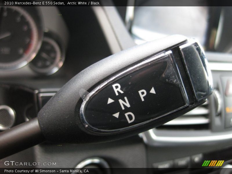 Arctic White / Black 2010 Mercedes-Benz E 550 Sedan