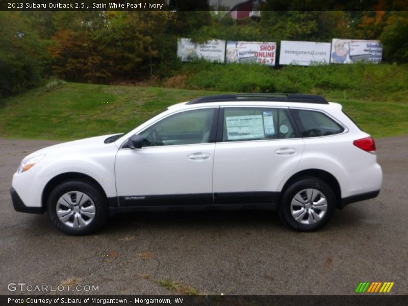 Satin White Pearl / Ivory 2013 Subaru Outback 2.5i
