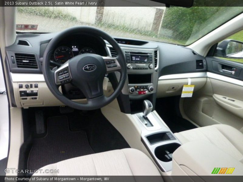 Satin White Pearl / Ivory 2013 Subaru Outback 2.5i
