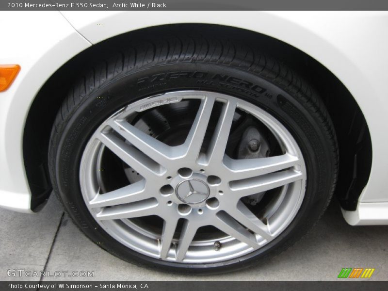 Arctic White / Black 2010 Mercedes-Benz E 550 Sedan